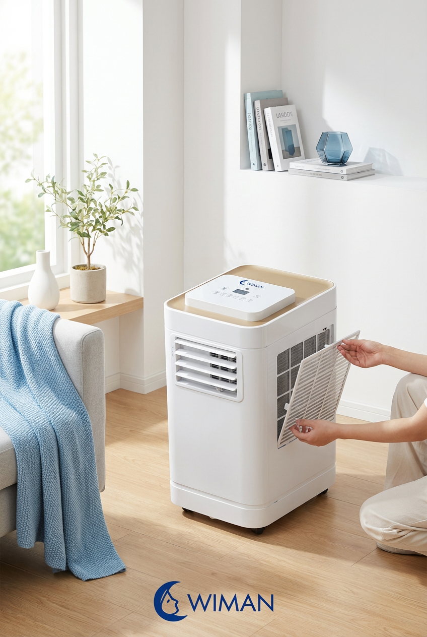 การดูแลรักษาแอร์เคลื่อนที่ WIMAN AIR 12000 BTU