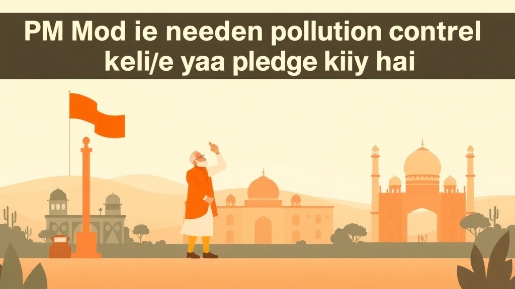 PM Modi ne pollution control ke liye kya pledge kiya hai?