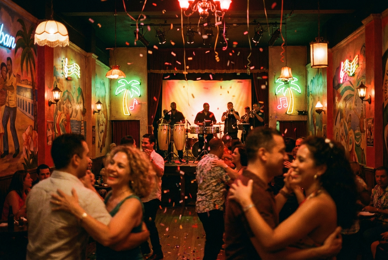 High-energy salsa music video template