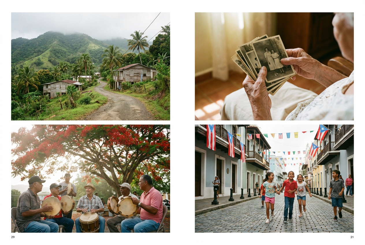 Puerto Rican cultural heritage music video template