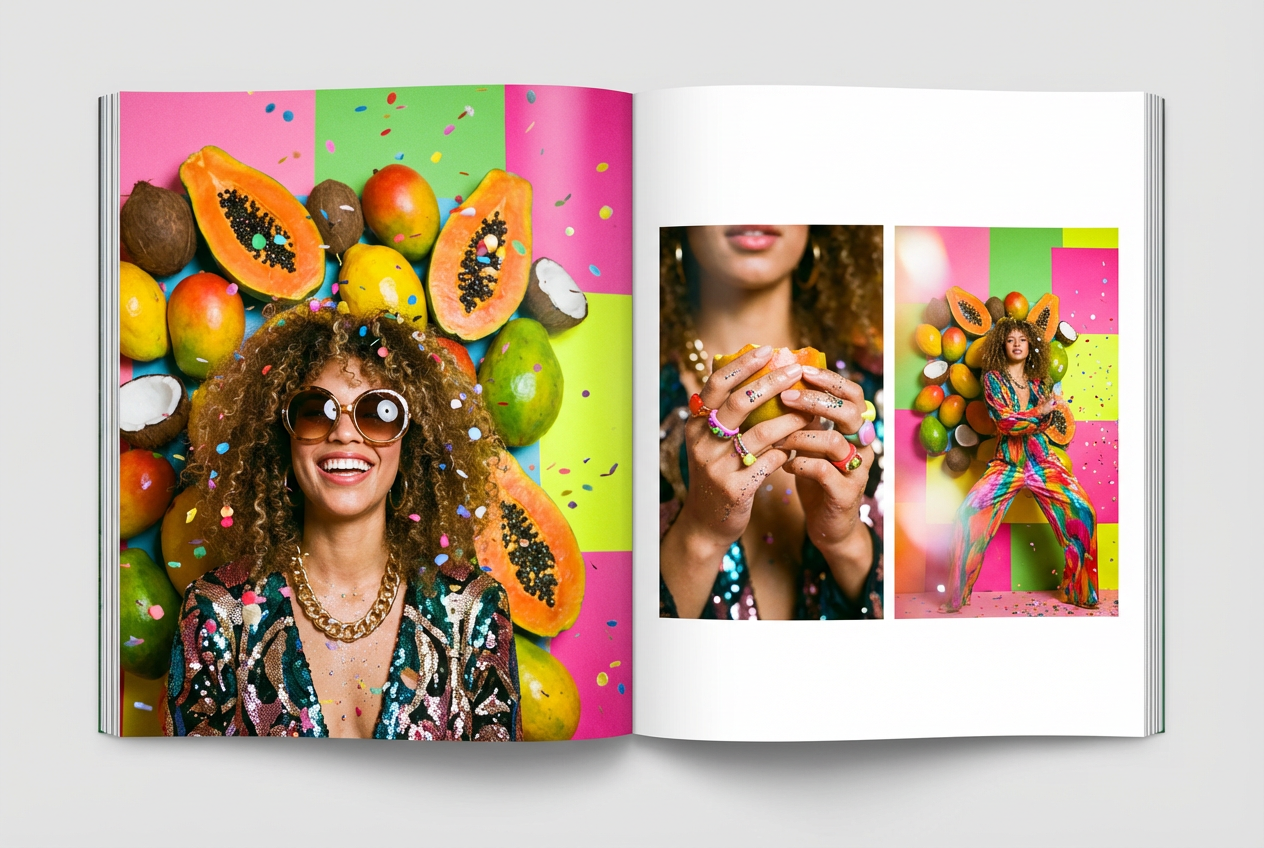 Playful Latin pop music video template