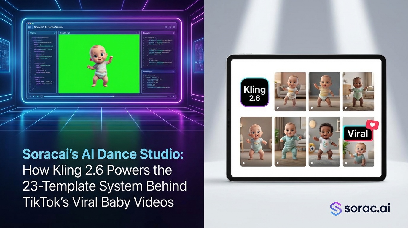 Inside Soracai's AI Dance Studio: How Kling 2.6 Powers the 23-Template System Behind TikTok's Viral Baby Videos