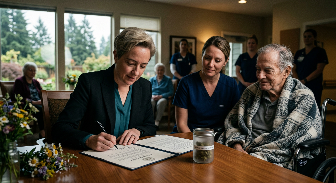 Oregon Governor Signs Bill To Allow Medical Marijuana Use In Hospices And Other Health Facilities