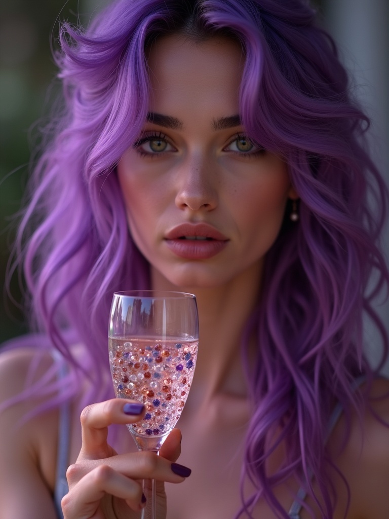 une-jeune-femme-avec-des-cheveux-longs-violets-xmxkggas10