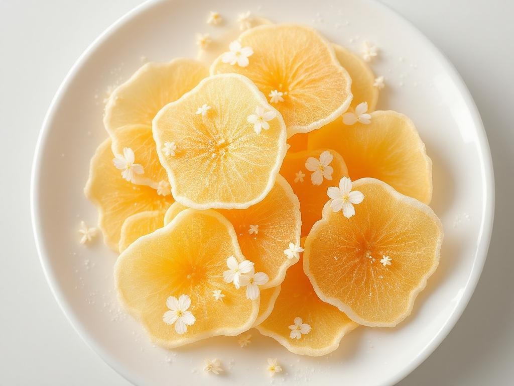 Lychee Crisps with Osmanthus Snow — Guangdong Freeze-Dried Tribute