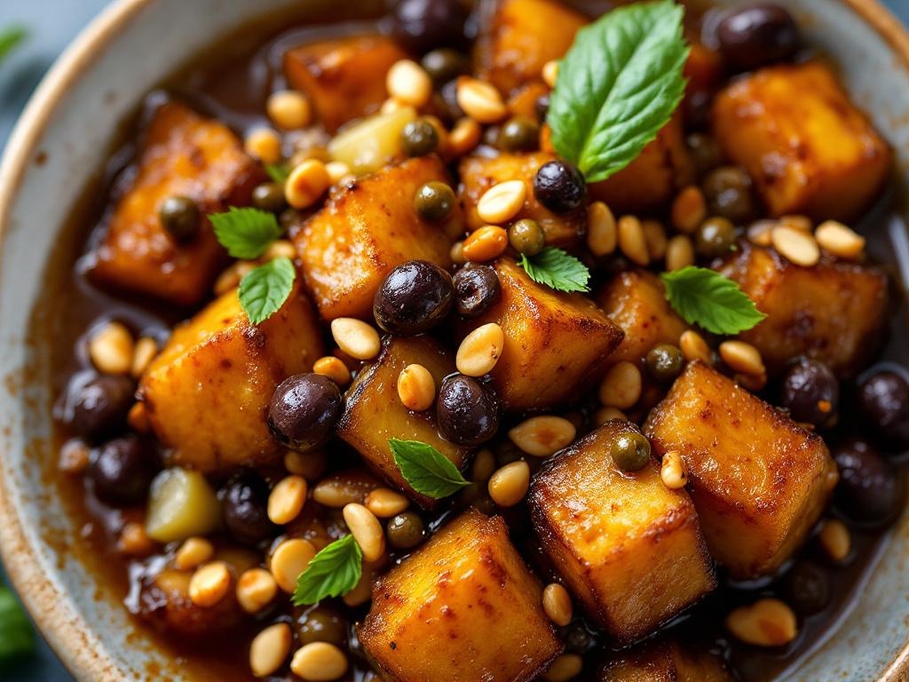 Caponata (Naturally Vegan — Sicilian Sweet-Sour Aubergine)