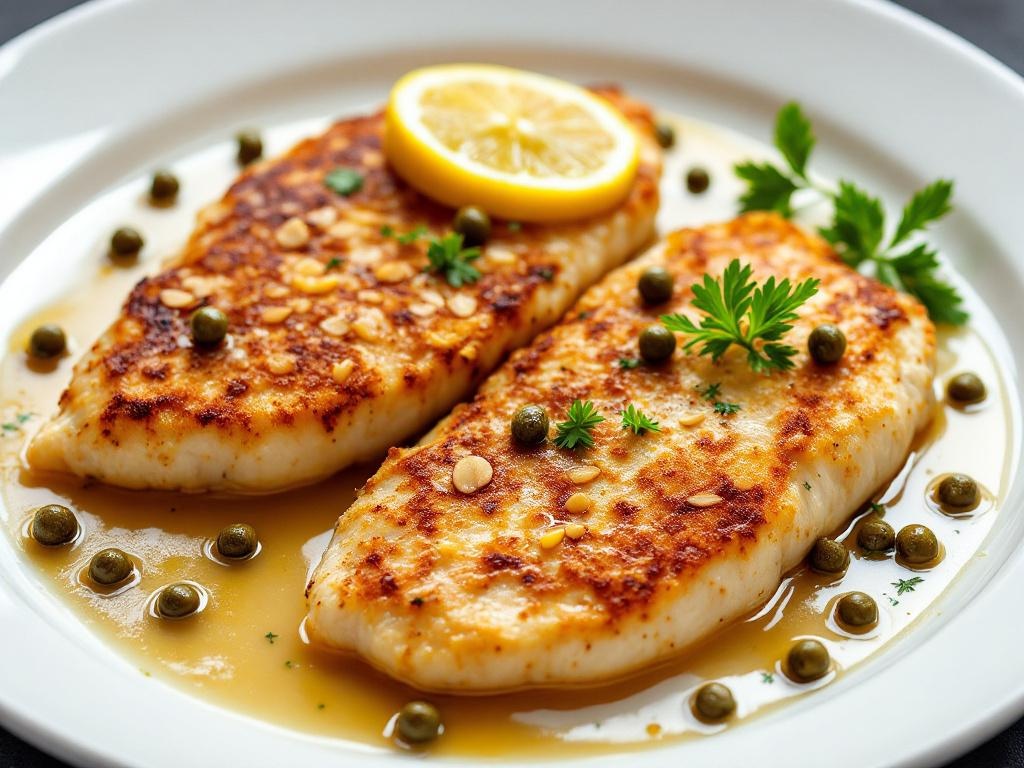 Chicken Piccata (Naturally Gluten-Free — Almond Flour)