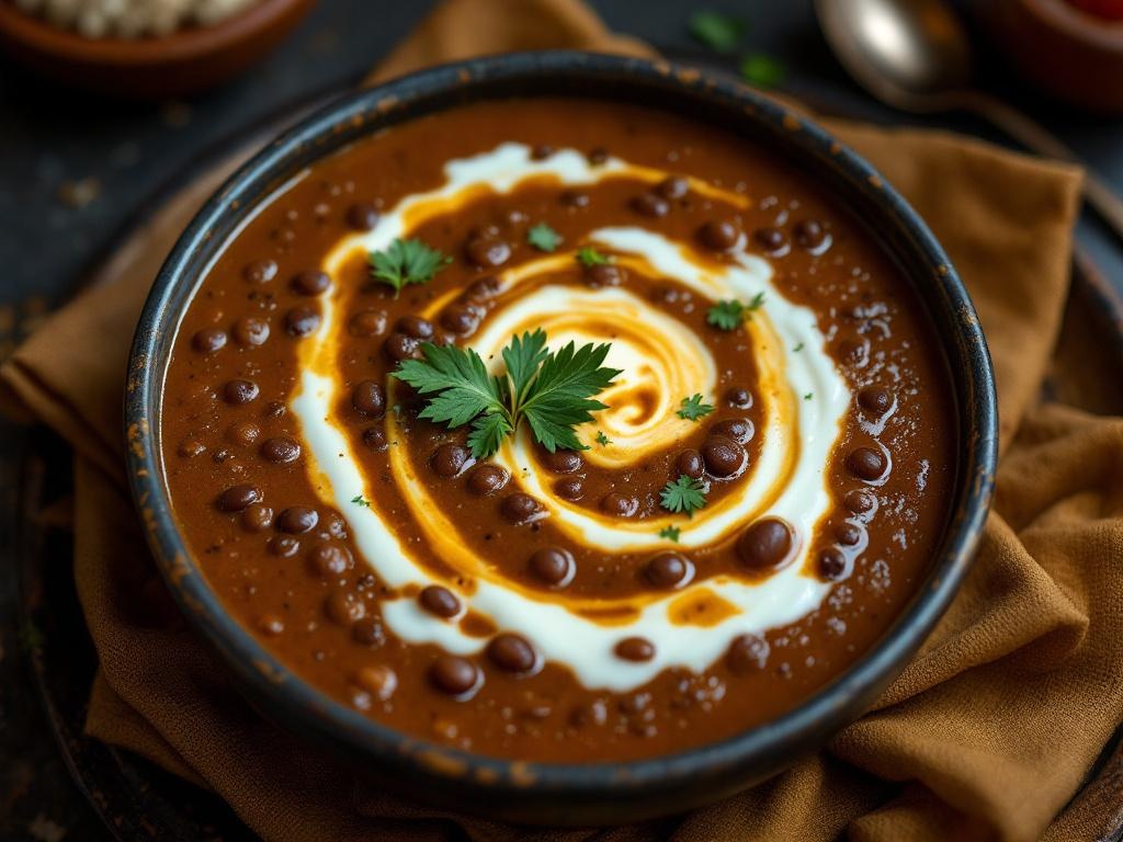Dal Makhani (Delhi — Long-Simmered Black Lentils with Butter)