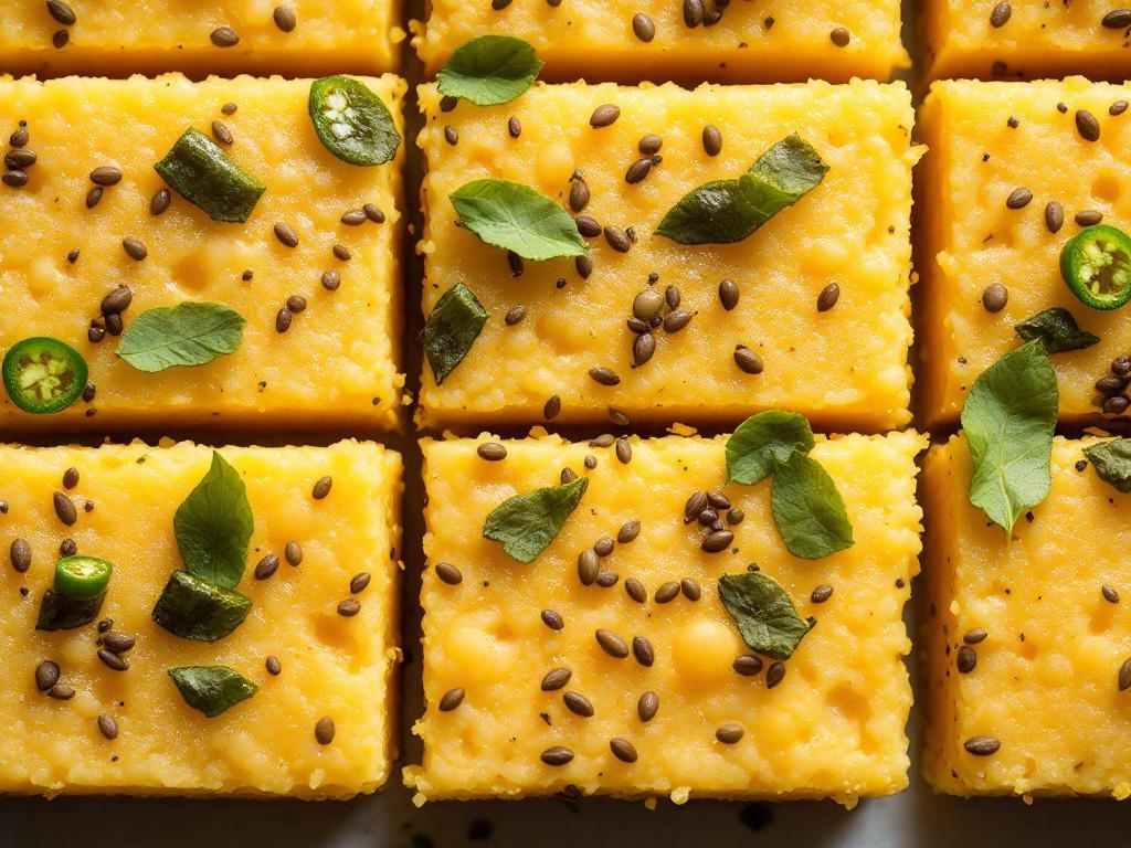Dhokla (Naturally Vegan — Gujarati Steamed Cake)