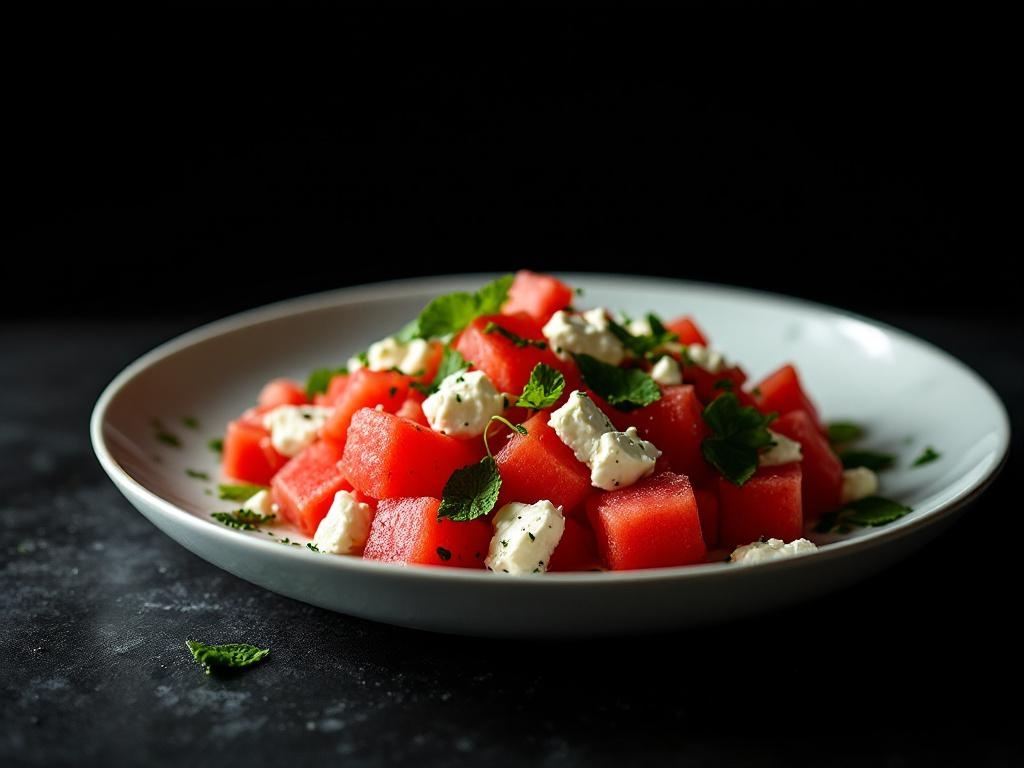 Feta and Watermelon Salad (Ottolenghi Viral — Flavour Contrasts)