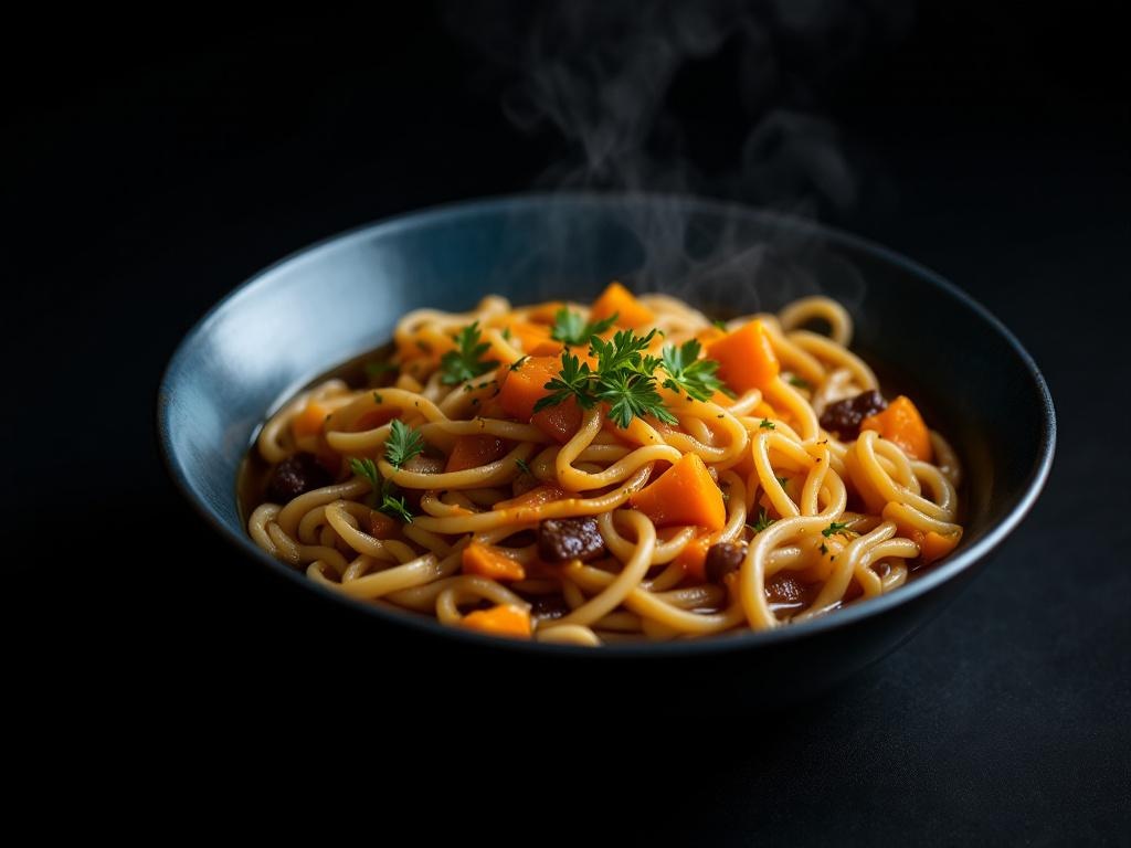 Hōtō (Yamanashi — Flat Noodle and Pumpkin Miso Stew)