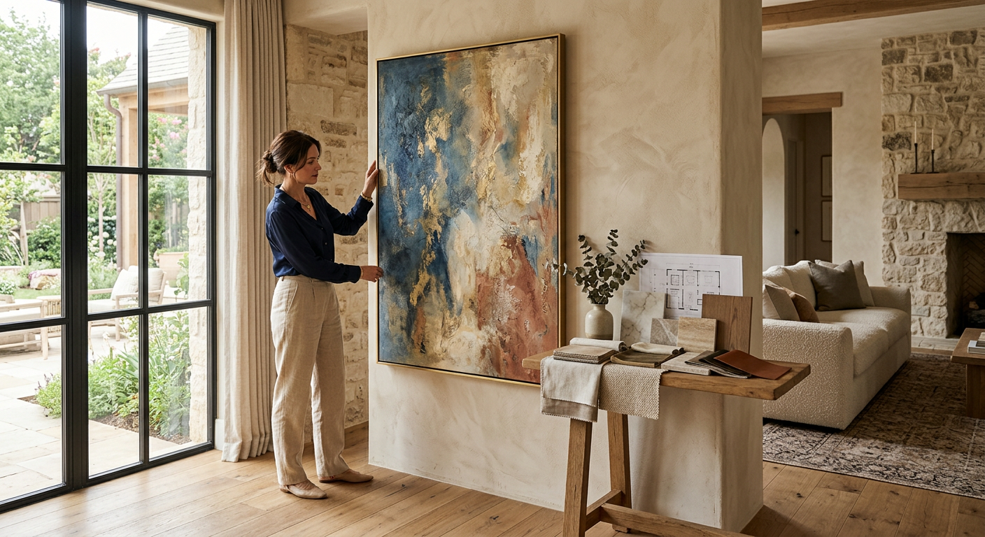 How To Curate Art For A Custom Home With Intention | IMI Design ...