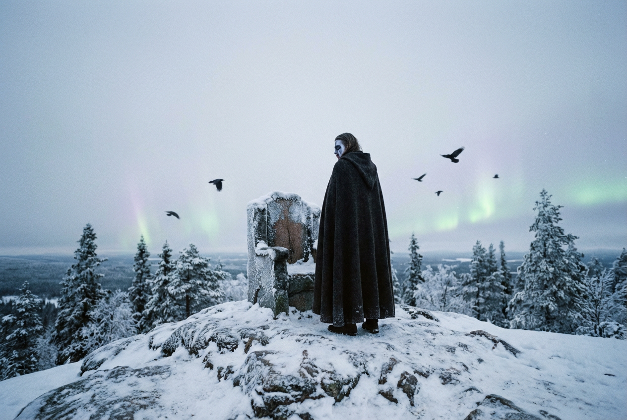 Frostbitten Throne black metal music video template