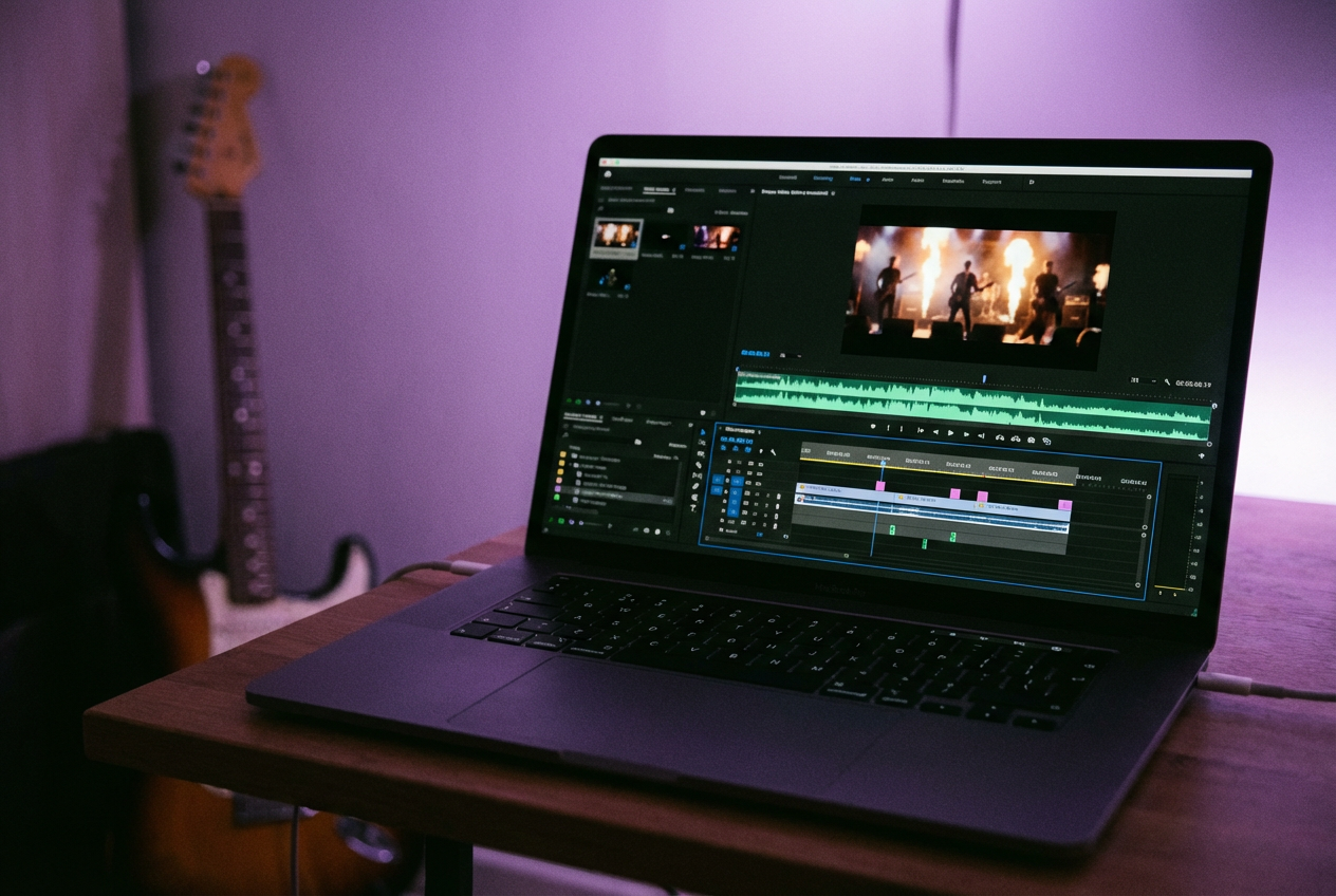 How to use metal AI music video templates