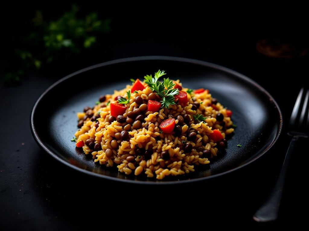 Mujaddara (Naturally Vegan — Lentils and Rice)