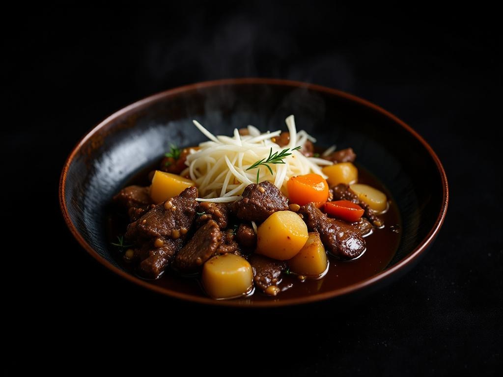 Nikujaga (Comfort Stew — Beef, Potato, Onion, Mirin)