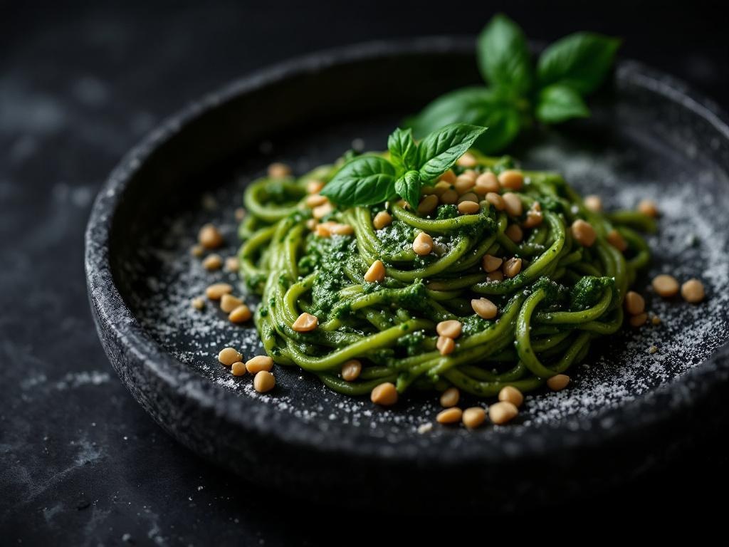 Pesto alla Genovese (Ligurian — Marble Mortar Cold Method)