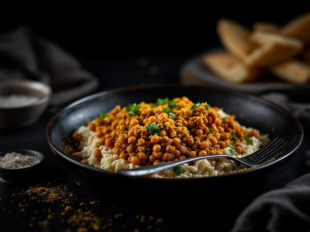 Rajasthani Dal Baati Churma (Baked Lentils, Bread, Crumble)
