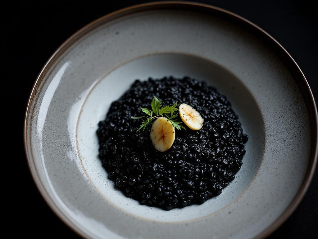 Risotto Nero (Venetian — Squid Ink and Soffritto)