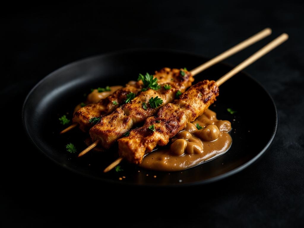 Satay with Peanut Sauce