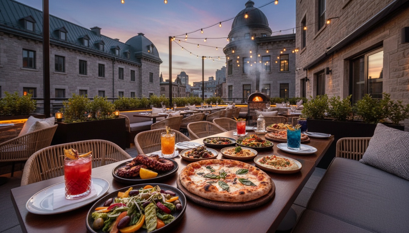 Bouchées gourmandes à partager dans un venue de Montréal