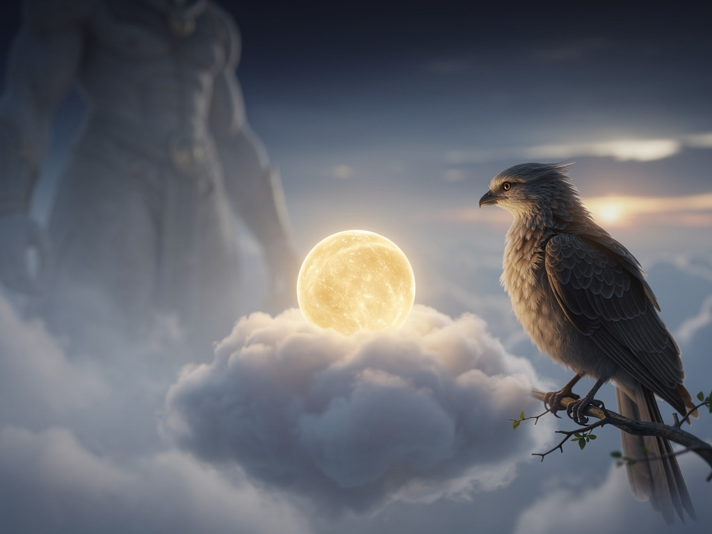 عاد لامع إلى مكانه المريح فوق سحابة ناعمة، وأغمض عينيه وهو يحلم بالألوان الجميلة التي رآها. نام لامع بسلام، وهو يعلم أن الشمس