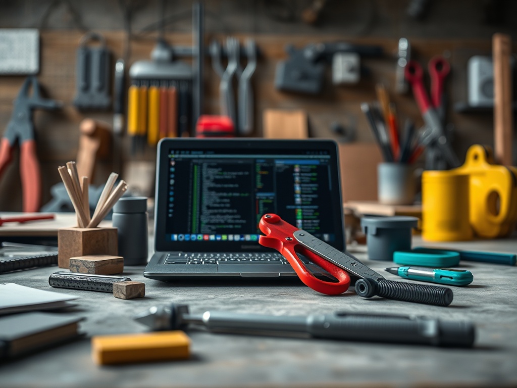 Illustration of user-friendly AI tools highlighting simplicity, intuitive design, and accessibility features