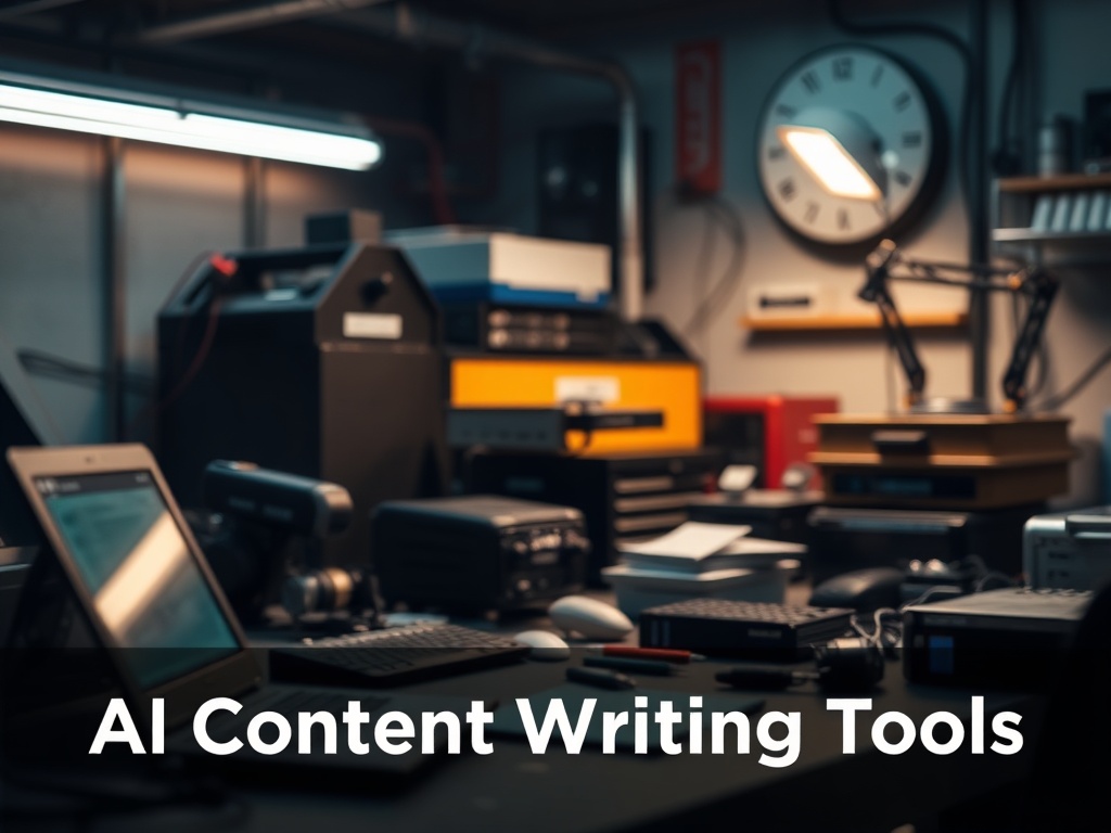 Illustration of AI content writing tools comparison for AI tools blog section