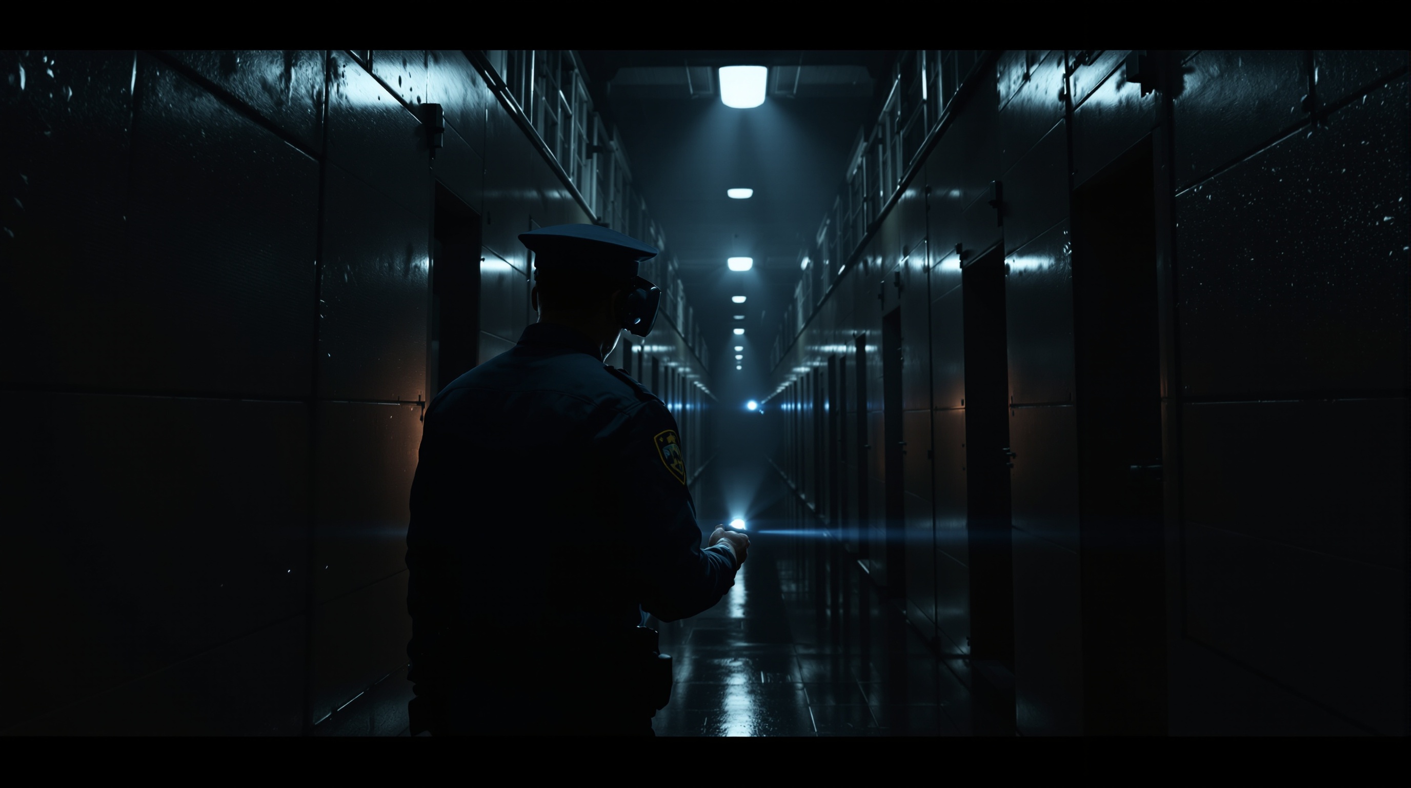 Guardia de prisiones patrullando los pasillos en Prison Simulator VR
