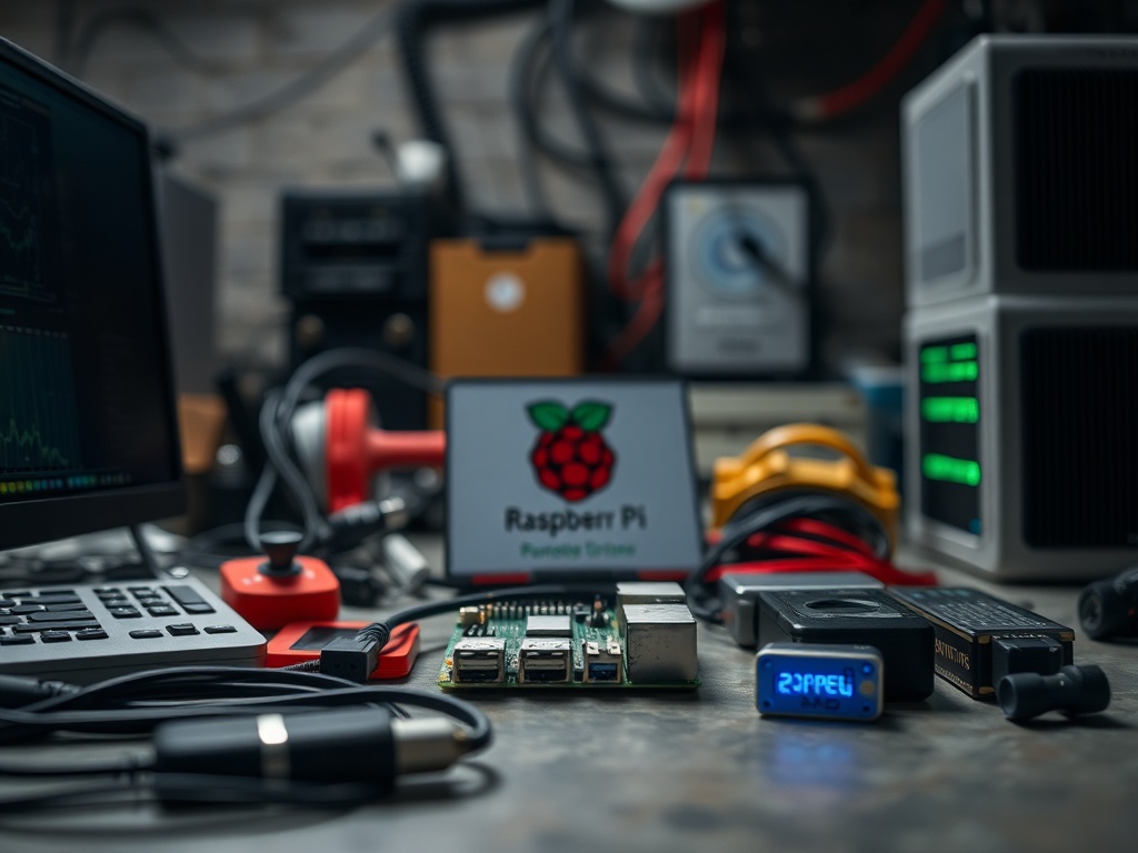 Raspberry Pi device used for self-hosting and personal server setup illustration