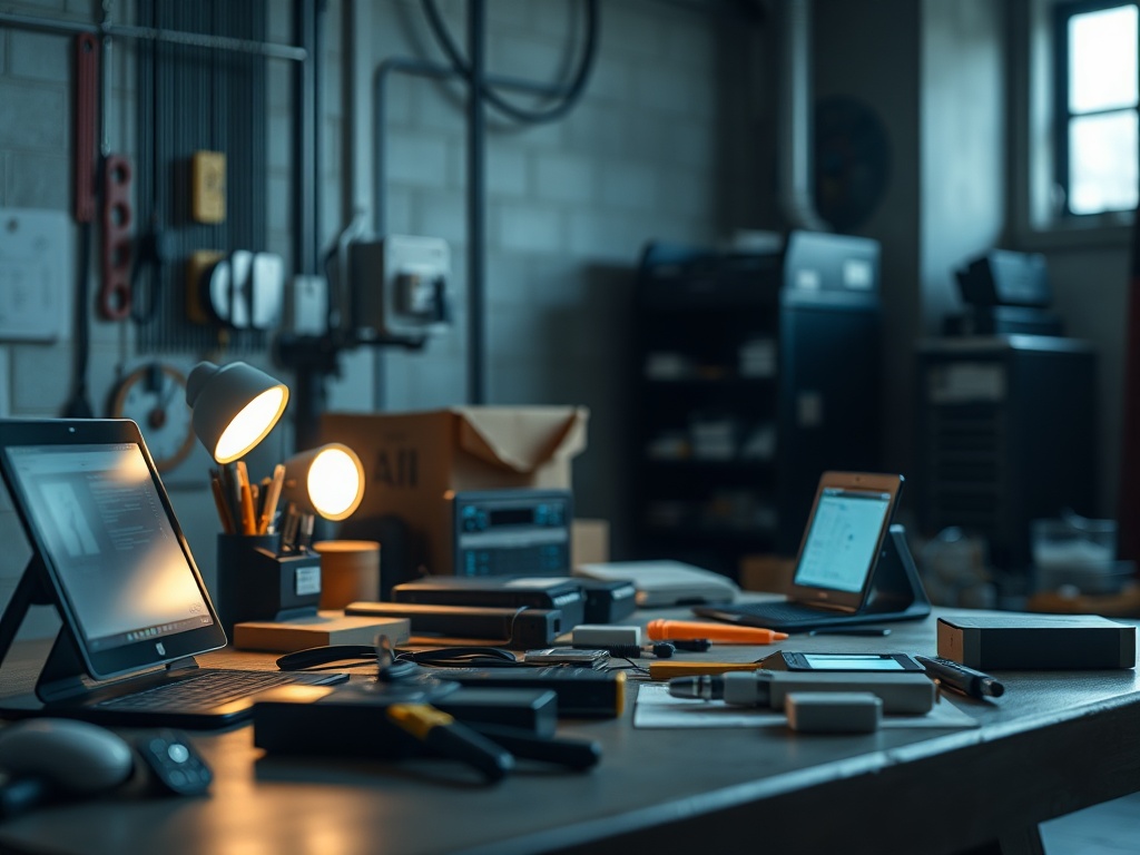 Illustration of AI tools optimizing business operations and saving time in a corporate setting