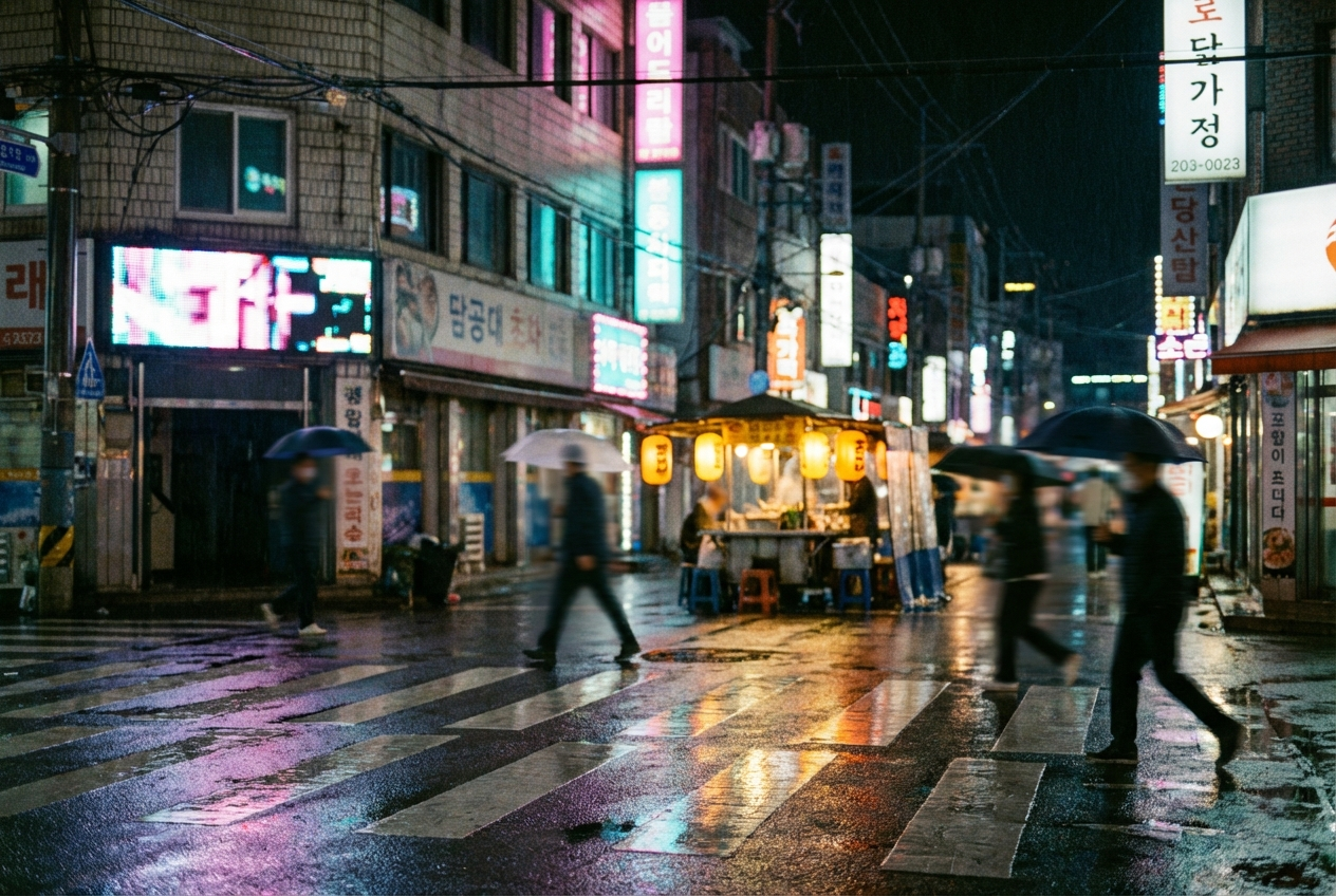 K-Pop Neon Seoul music video template