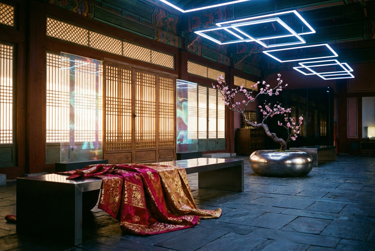 K-Pop Hanbok Futurism music video template
