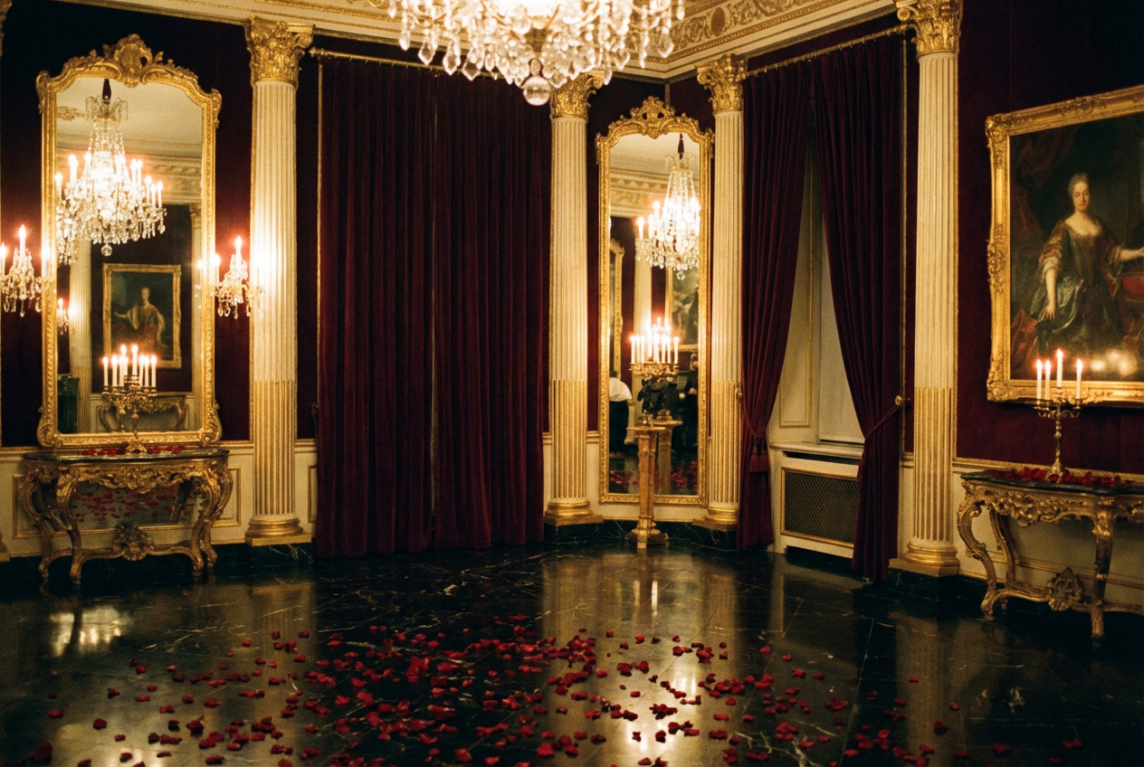K-Pop Dark Baroque Palace music video template