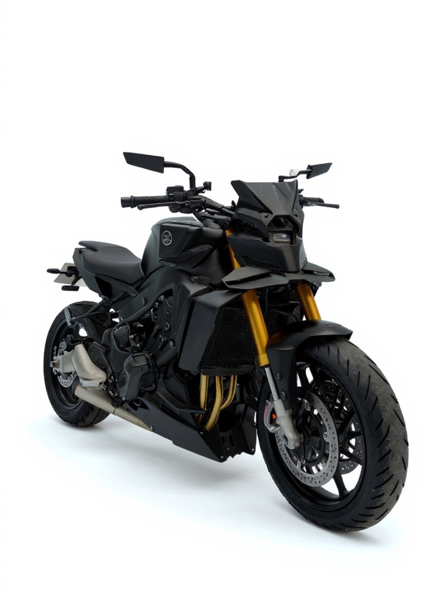black motorcycle — free 3D model