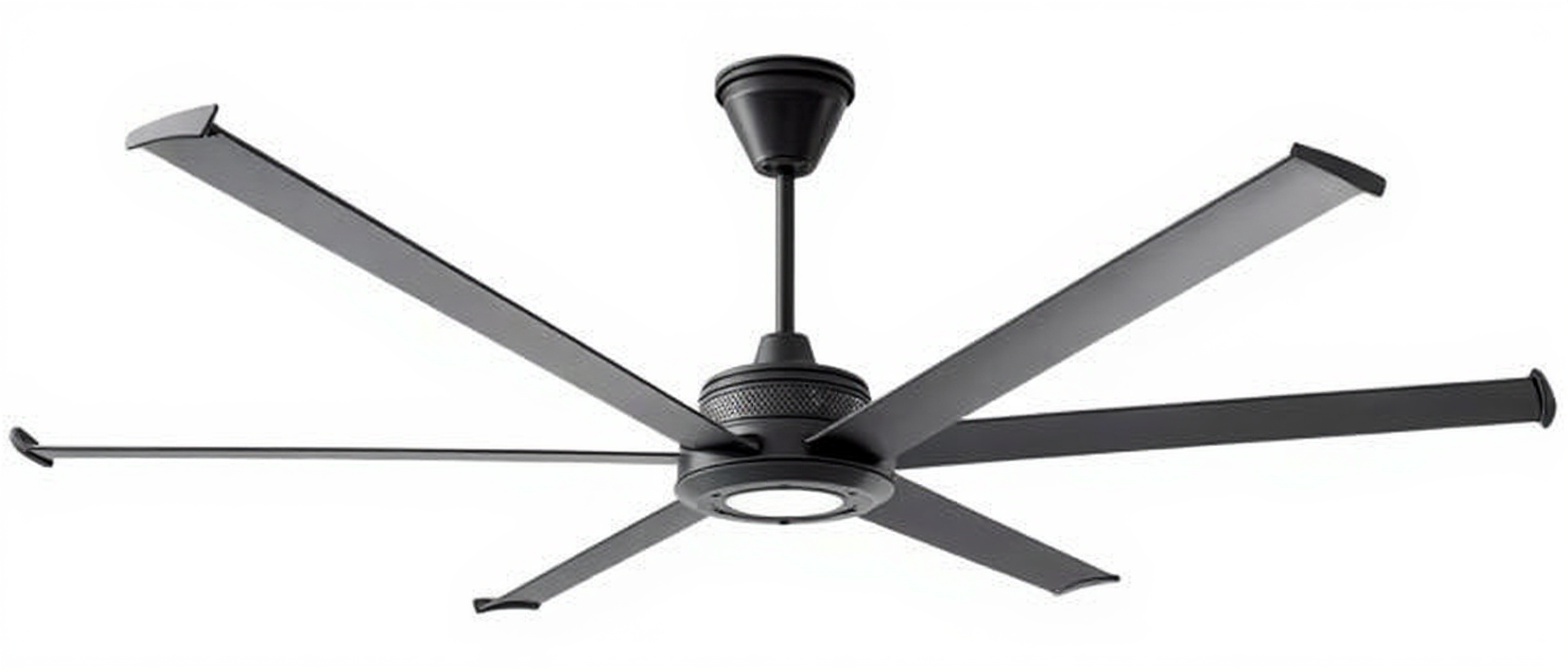 black ceiling fan — free 3D model