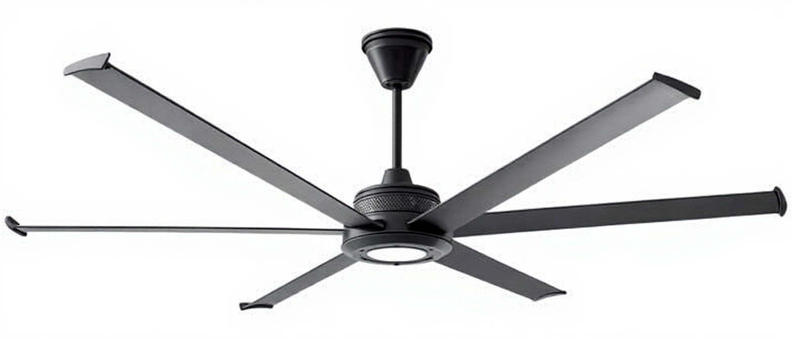 black ceiling fan — free 3D model