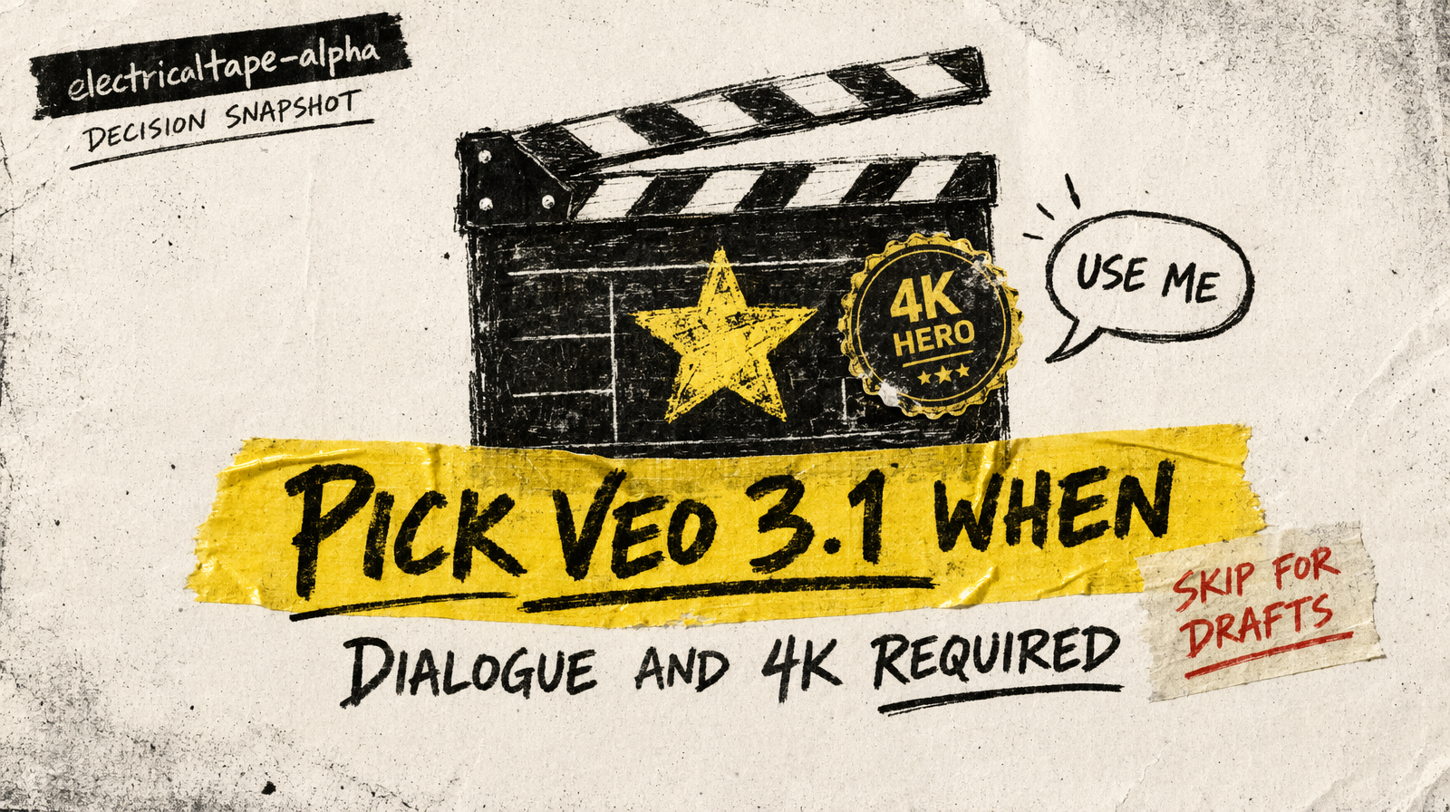 When to pick Veo 3.1 decision snapshot