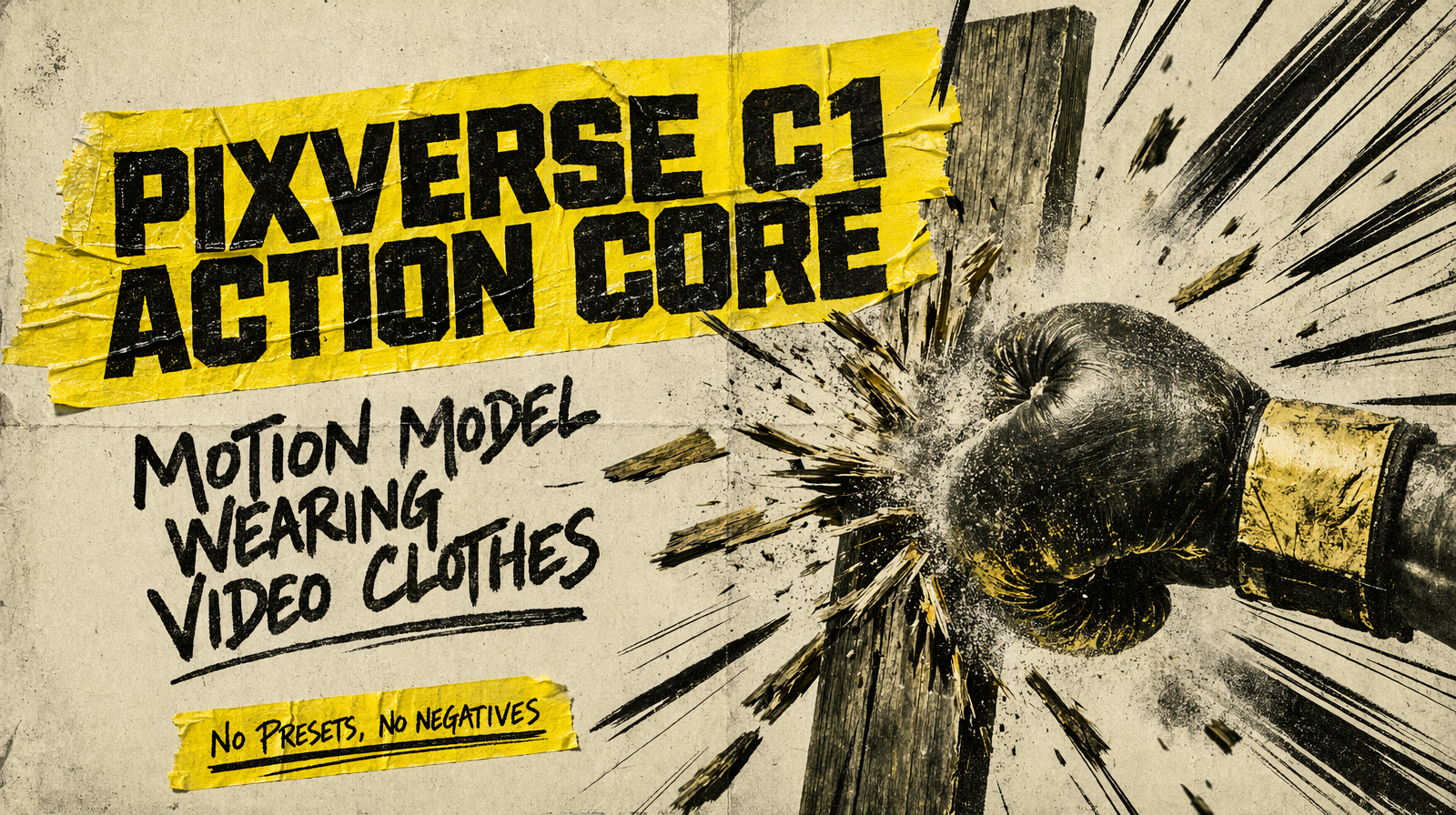 Pixverse C1 action core illustration