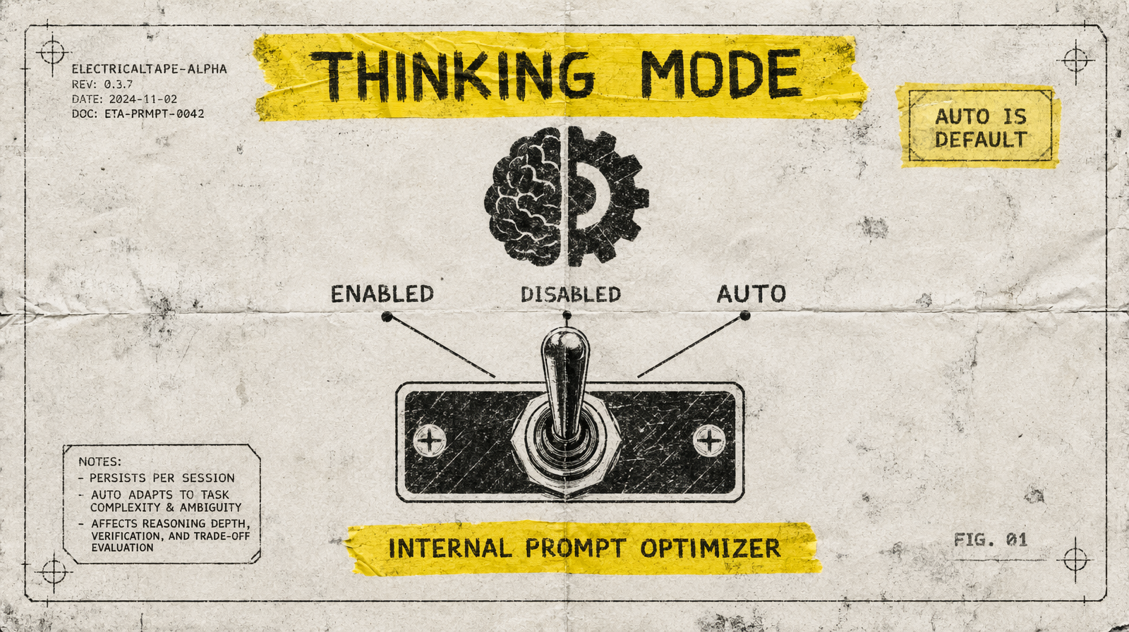 Pixverse thinking mode toggle diagram