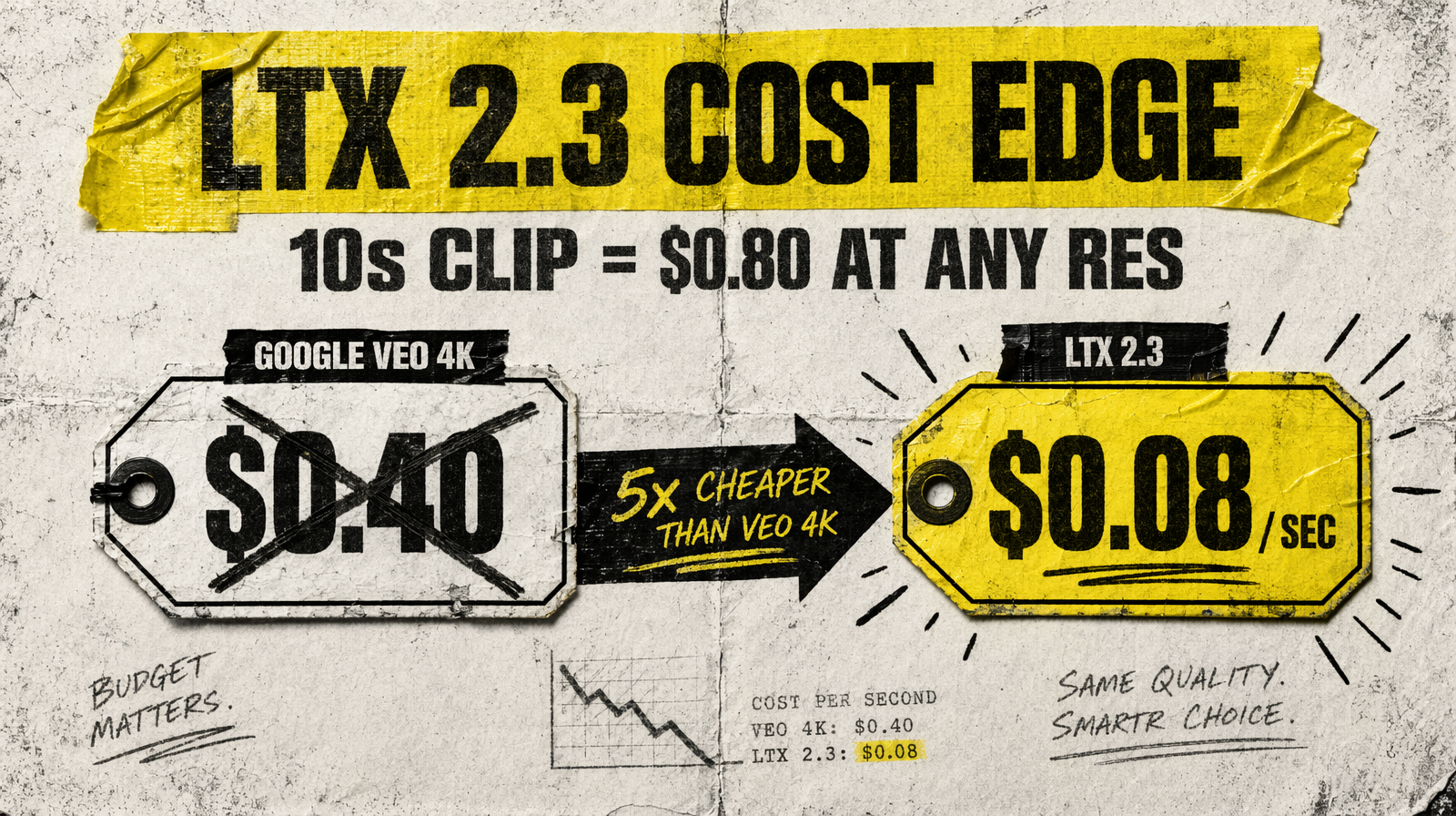 LTX 2.3 cost edge vs Veo 4K pricing