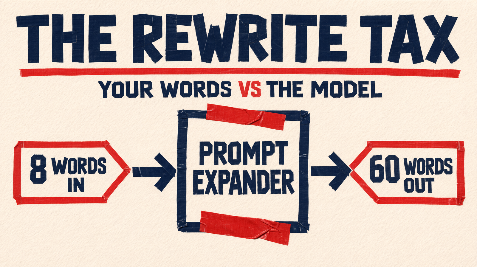 Prompt expander rewrite tax diagram