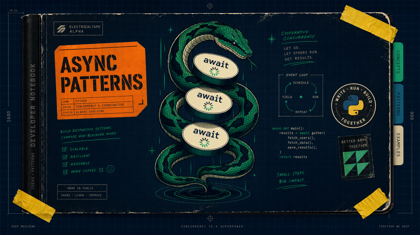Async patterns with fal_client coroutines