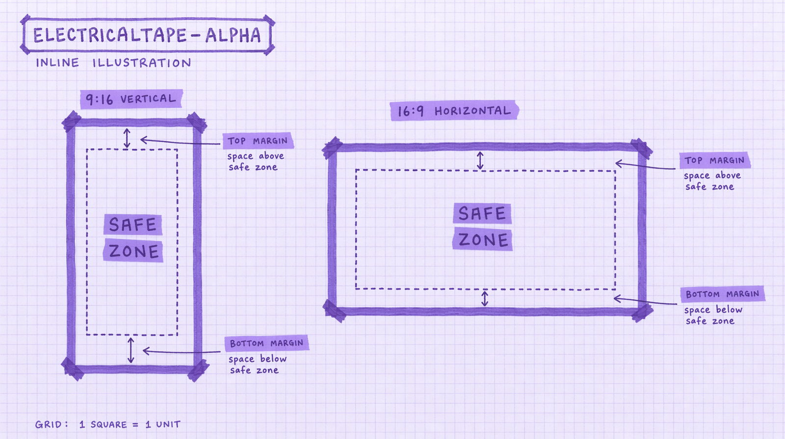 9:16 and 16:9 safe zones