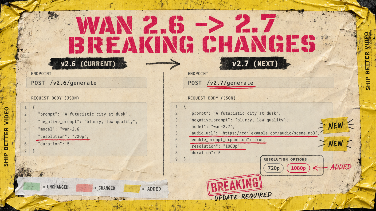 Wan 2.6 to 2.7 breaking changes diff