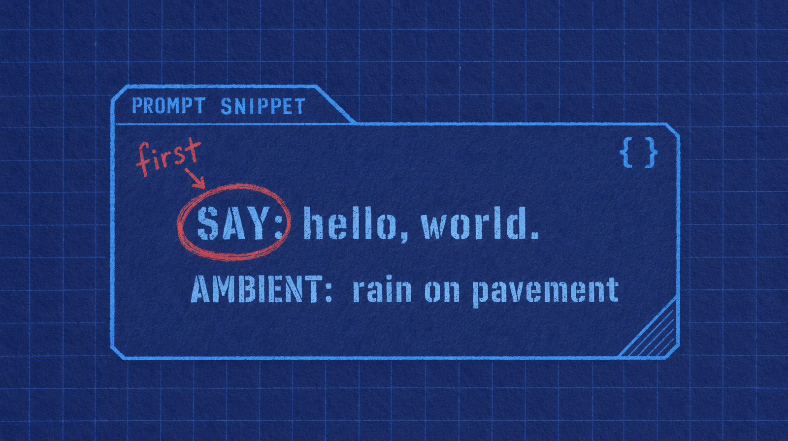 Prompt with SAY first