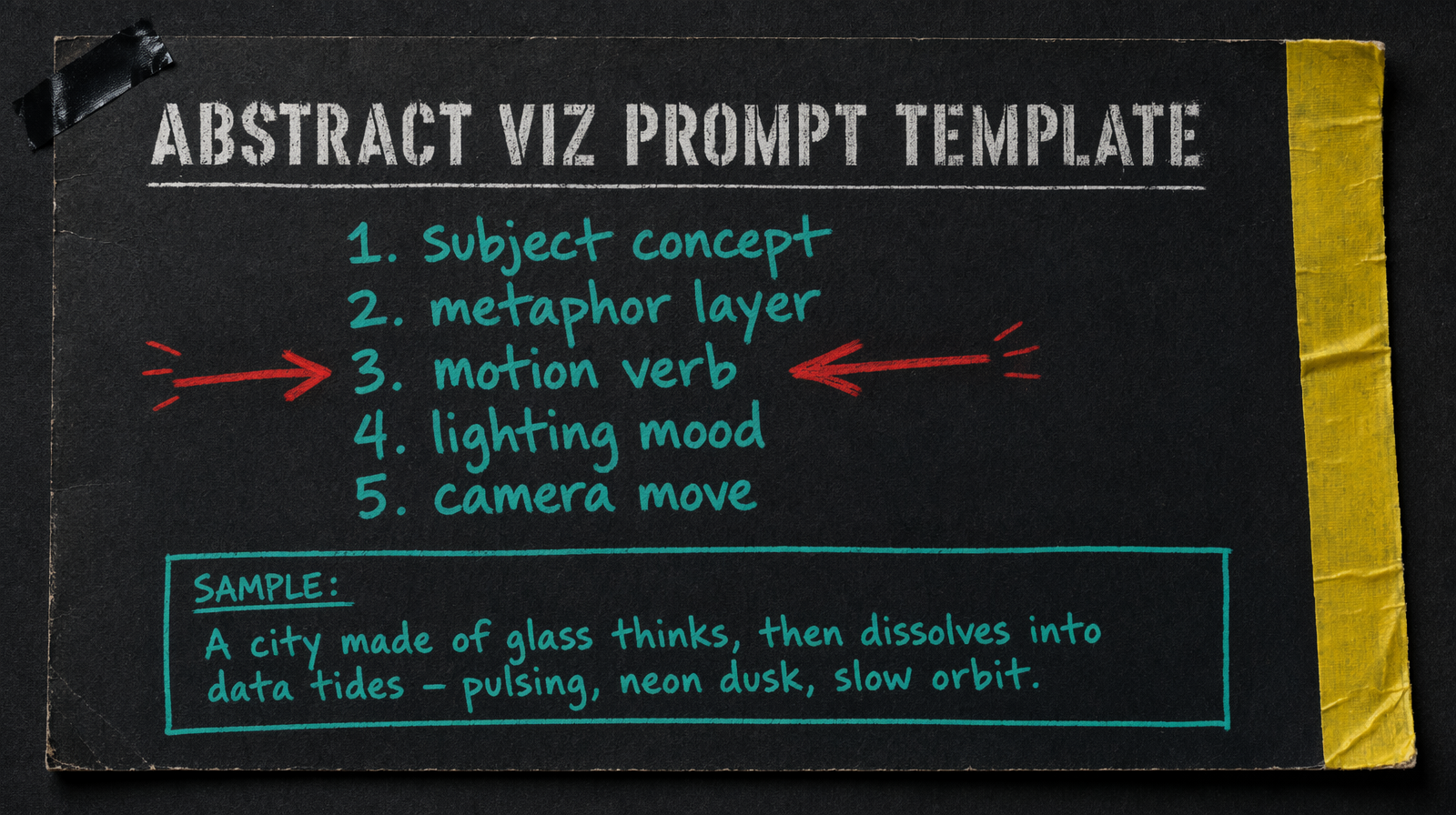 Abstract visualization prompt template