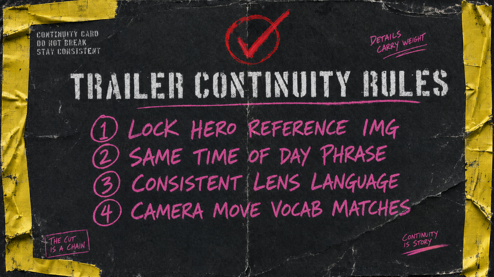 Trailer continuity rules