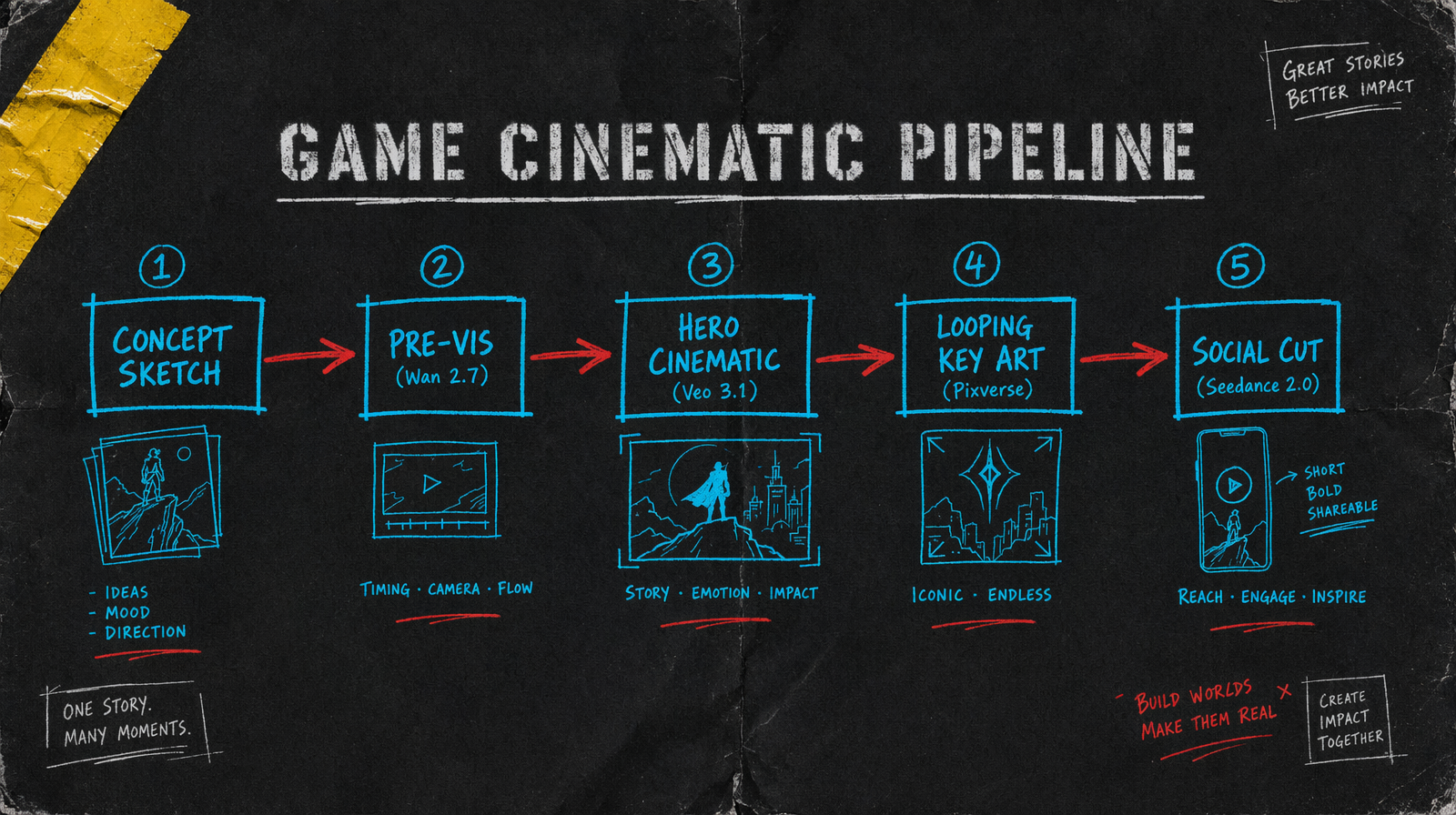 Game cinematic pipeline