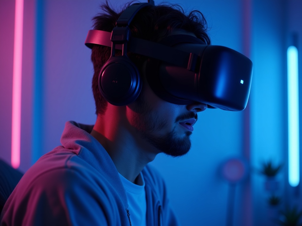 Un usuario disfruta de una experiencia inmersiva y cómoda con la correa BOBOVR M3 Pro en sus Meta Quest 3